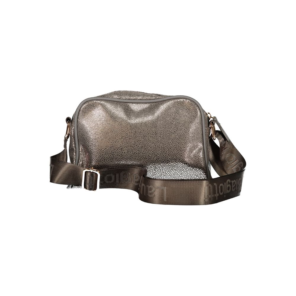 Laura Biagiotti - Sleek Metallic Textured Crossbody Bag - Grey Laura Biagiotti