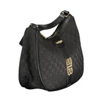 Laura Biagiotti - Sophisticated Logo Print Shoulder Bag - Black Laura Biagiotti