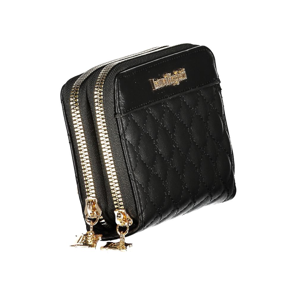 Laura Biagiotti - Sophisticated Quilted Zip-Around Wallet - Black Laura Biagiotti