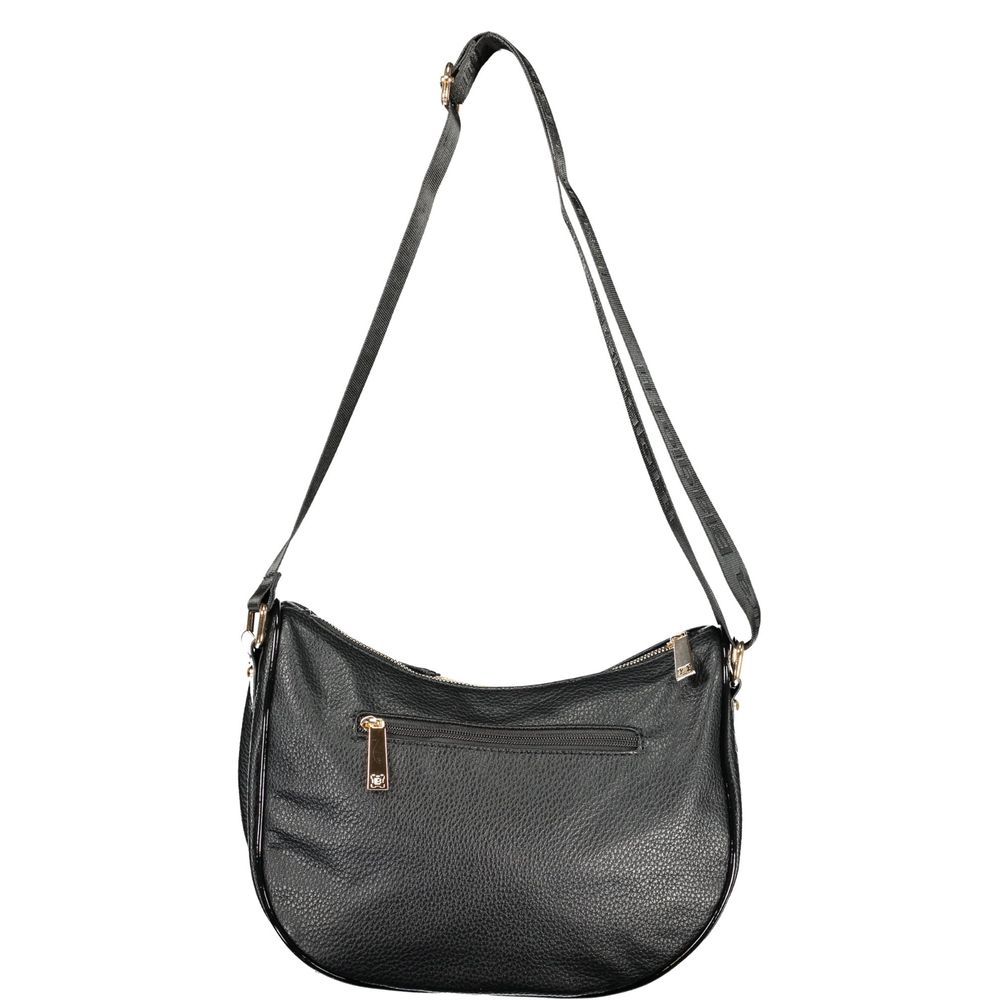 Laura Biagiotti - Sleek PVC Adjustable Shoulder Bag - Black Laura Biagiotti
