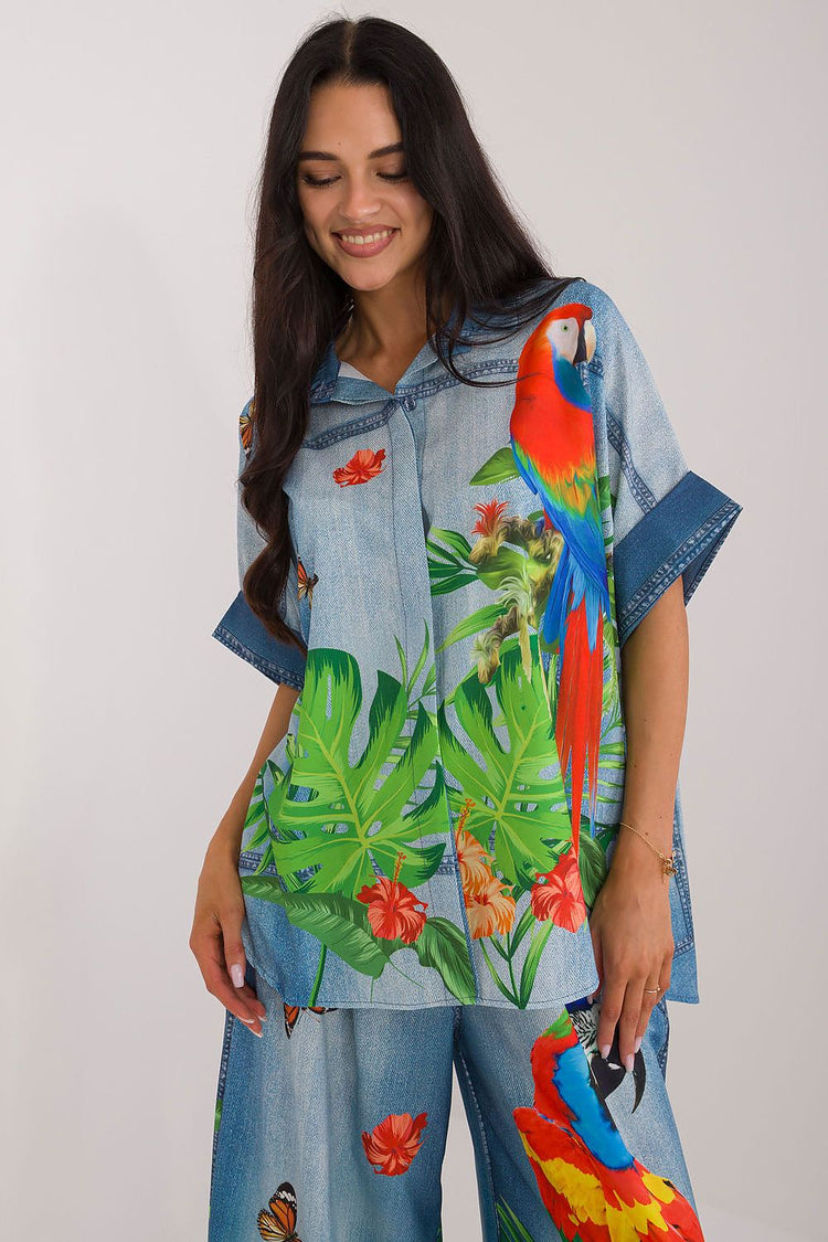  Kurzarmhemd Modell 198371 Italy Moda 