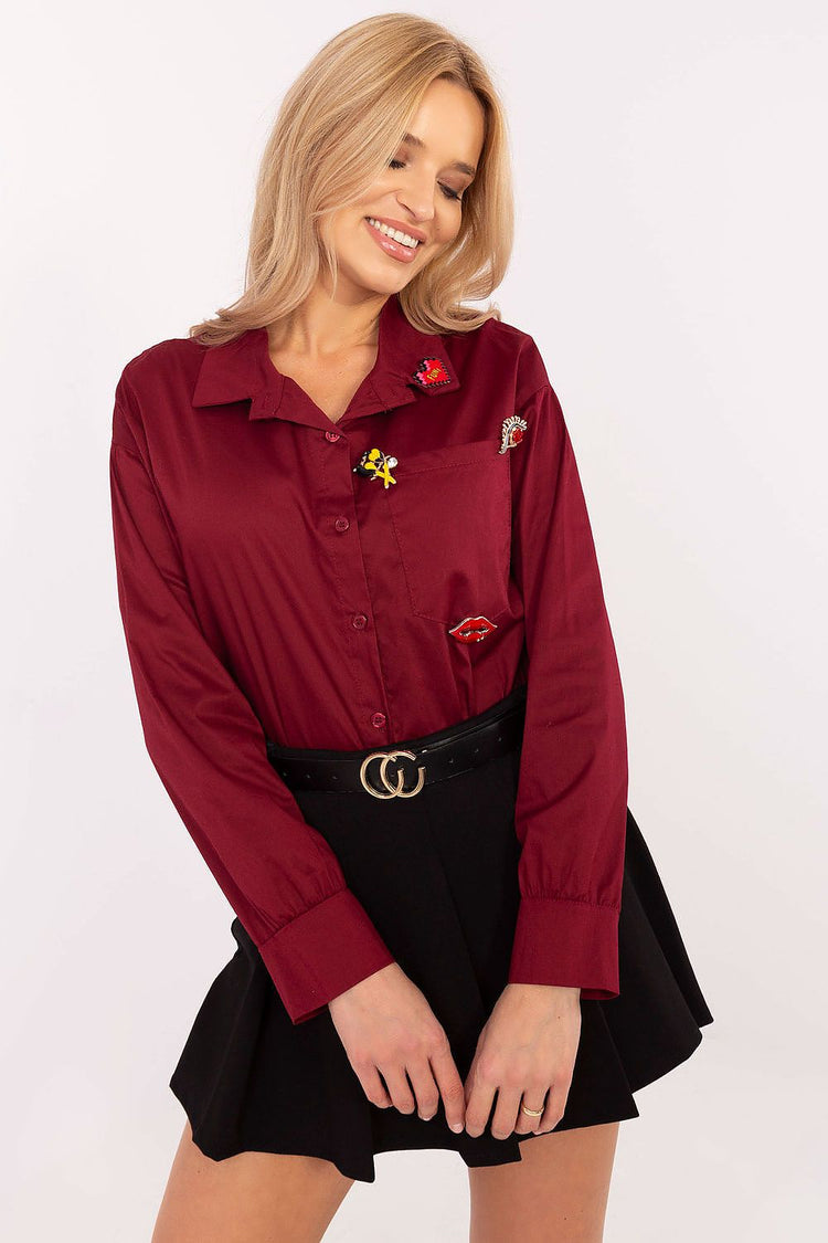  Langärmliges Hemd Modell 204357 Italy Moda 