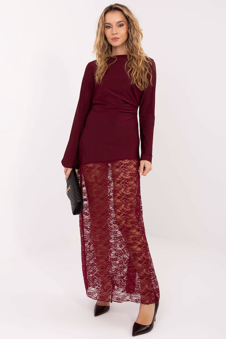  Langes Kleid Modell 221058 Italy Moda 
