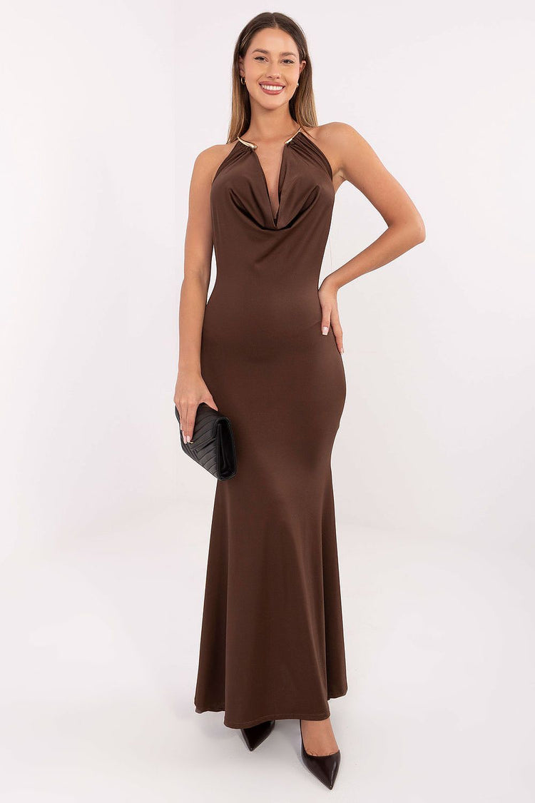  Langes Kleid Modell 221321 Italy Moda 