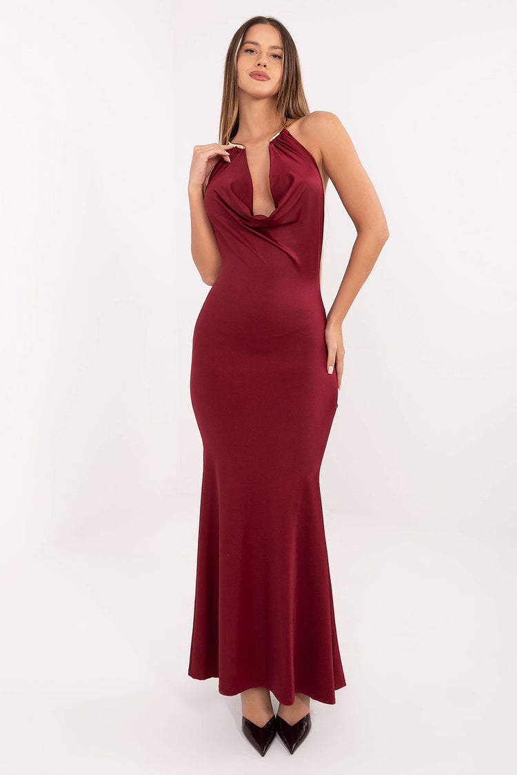  Langes Kleid Modell 221322 Italy Moda 