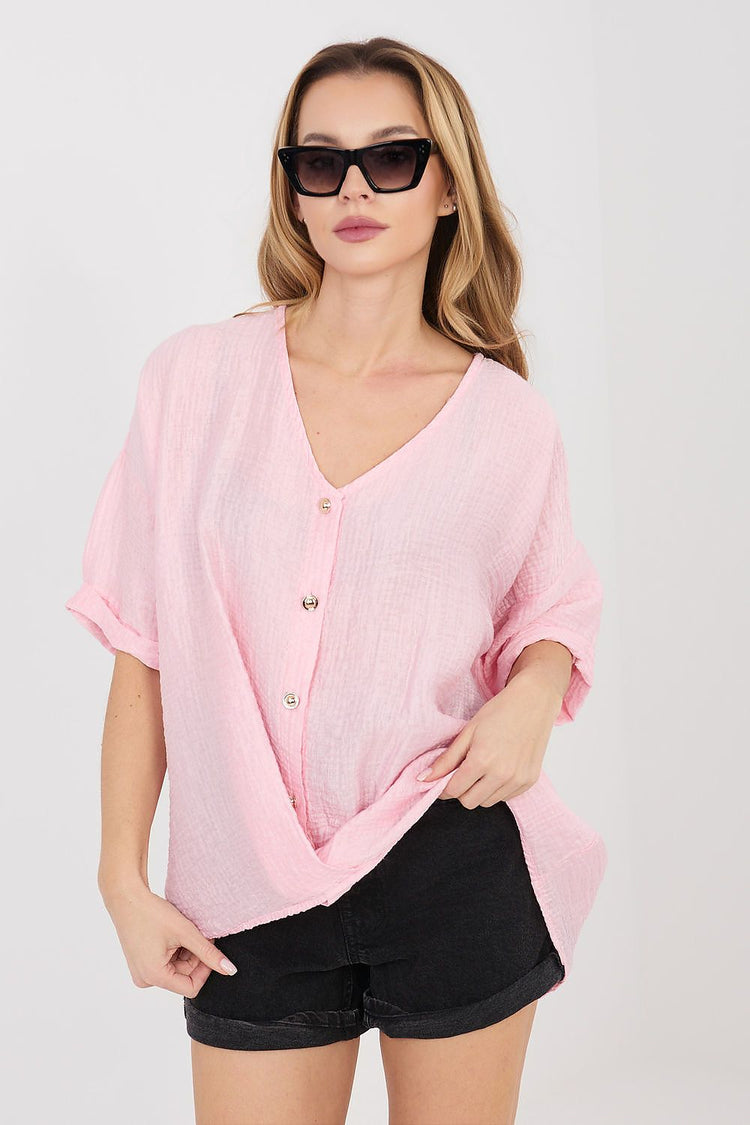  Kurzärmeliges Hemd Modell 225510 Italy Moda 
