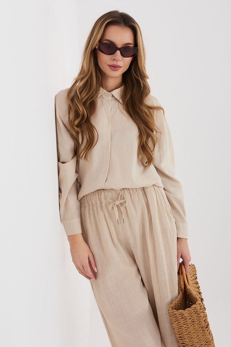 Langärmeliges Hemd Modell 225516 Italy Moda 