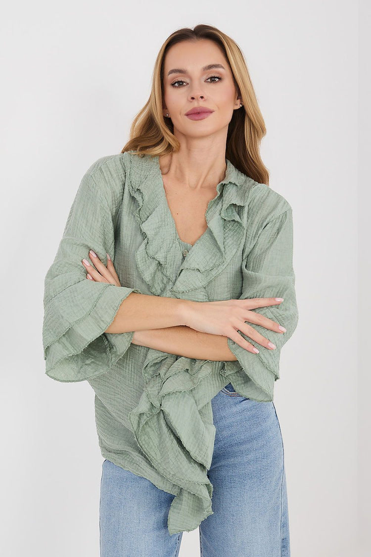  Langärmliges Hemd Modell 225521 Italy Moda 