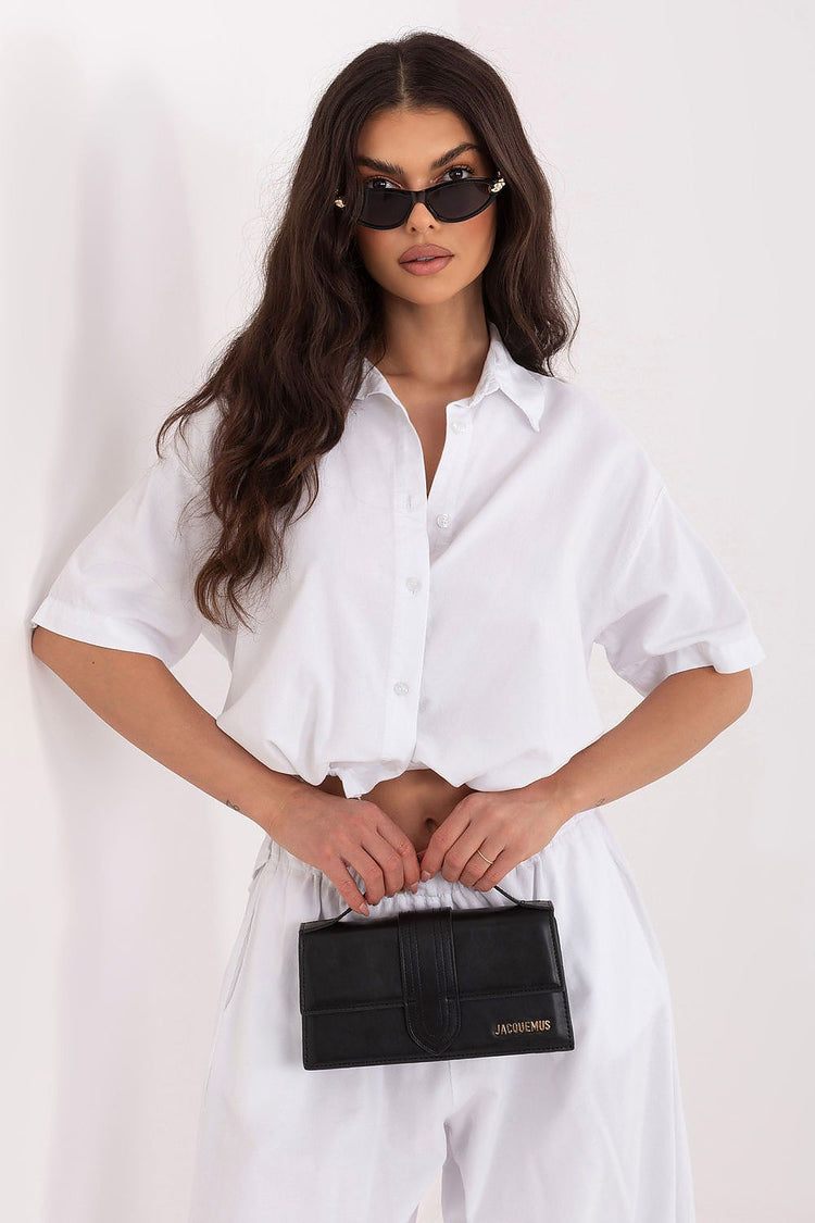  Kurzarmbluse Modell 226021 Italy Moda 