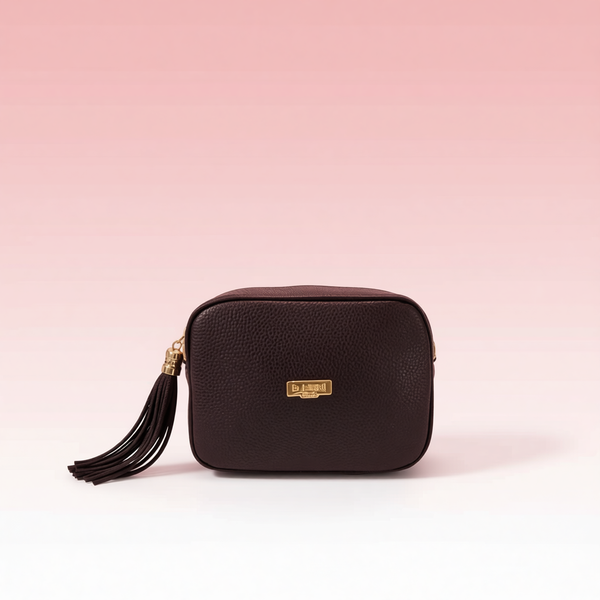 Baldinini Trend - Textured Cowhide Crossbody Bag with Tassel - Black Baldinini Trend